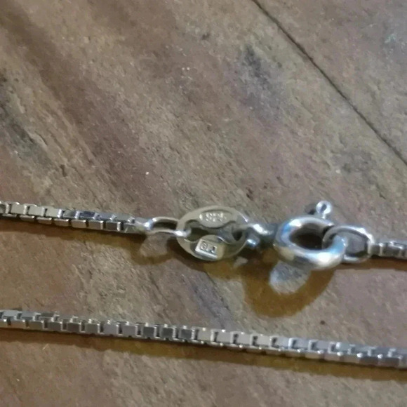 925 silver  box link bracelet - Picture 2 of 2